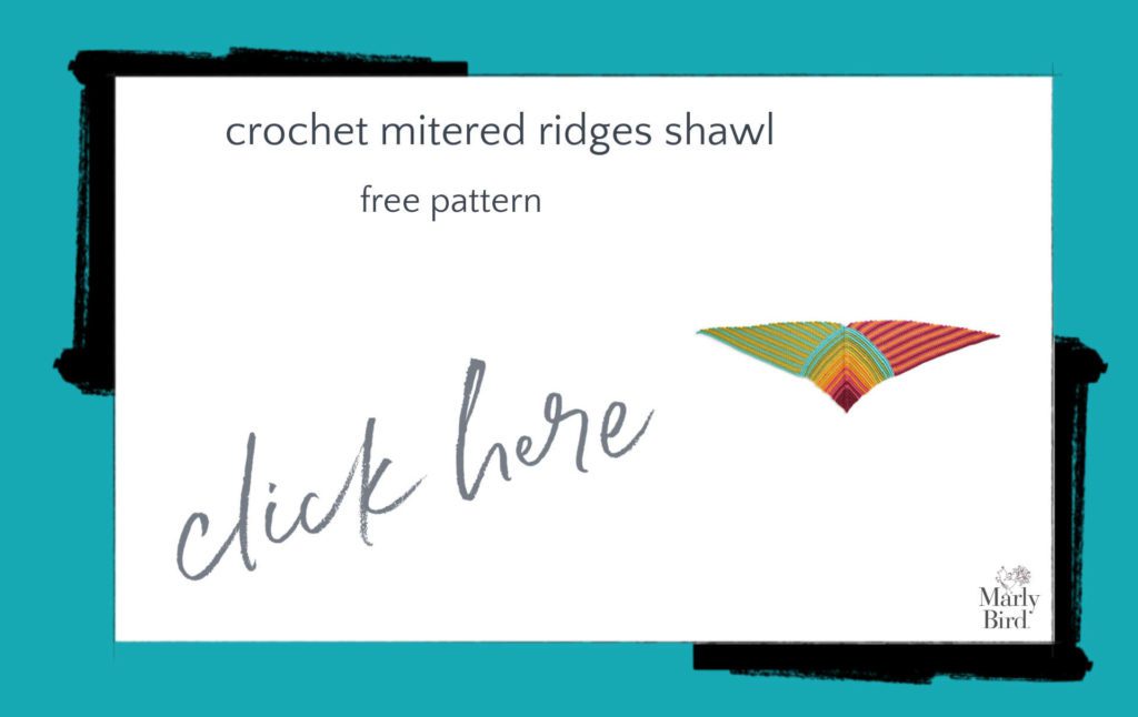 Crochet Mitered Ridges Shawl Free Crochet Pattern