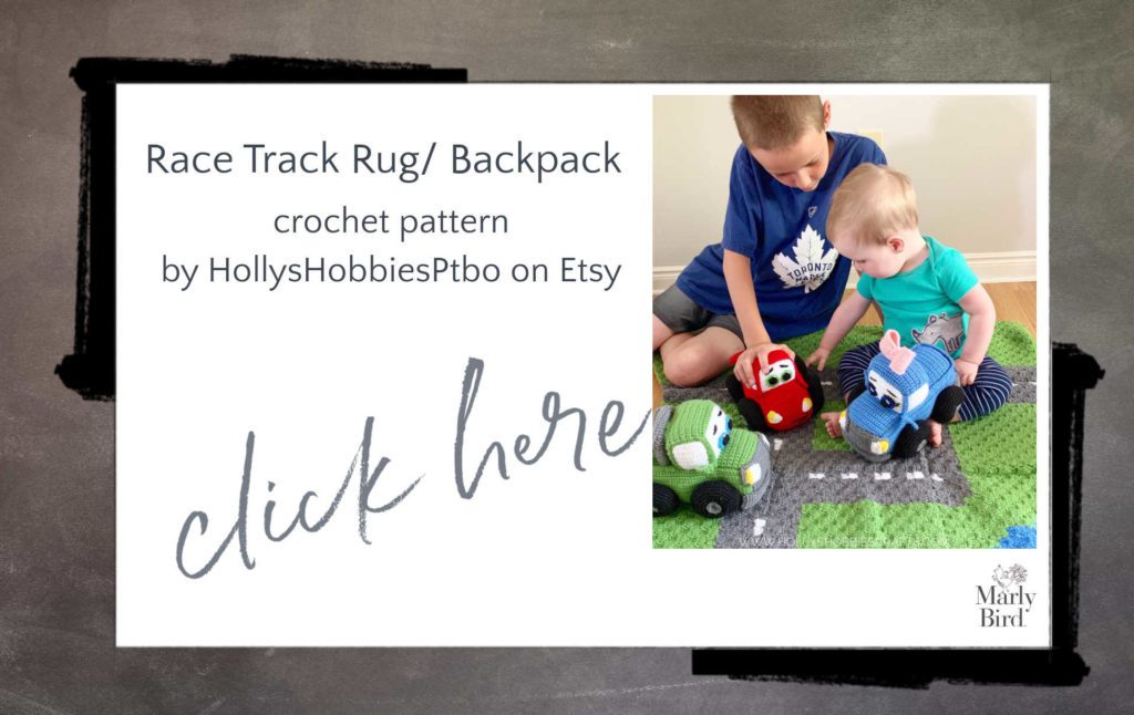 crochet race track backpack pattern