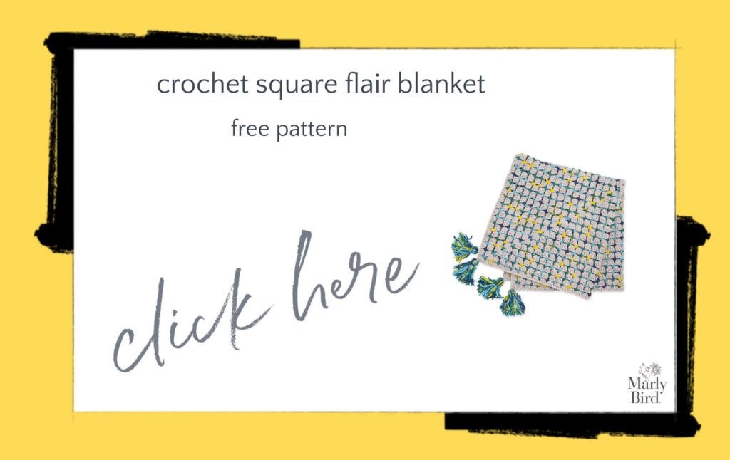 Crochet Square Flair Blanket Free Crochet Pattern