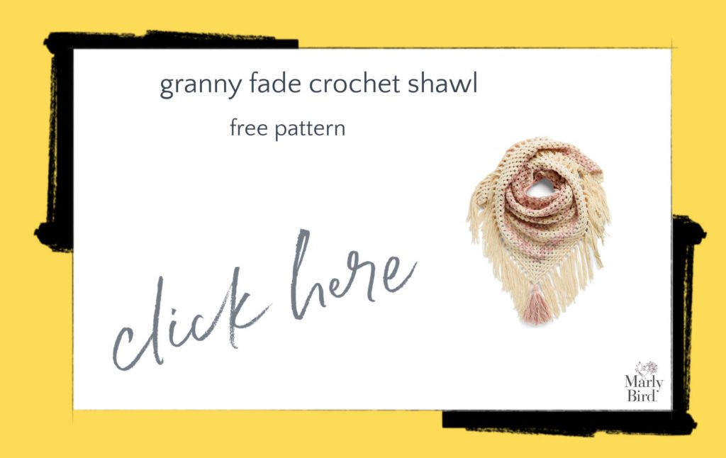 Granny Fade Crochet Shawl Free Crochet Pattern