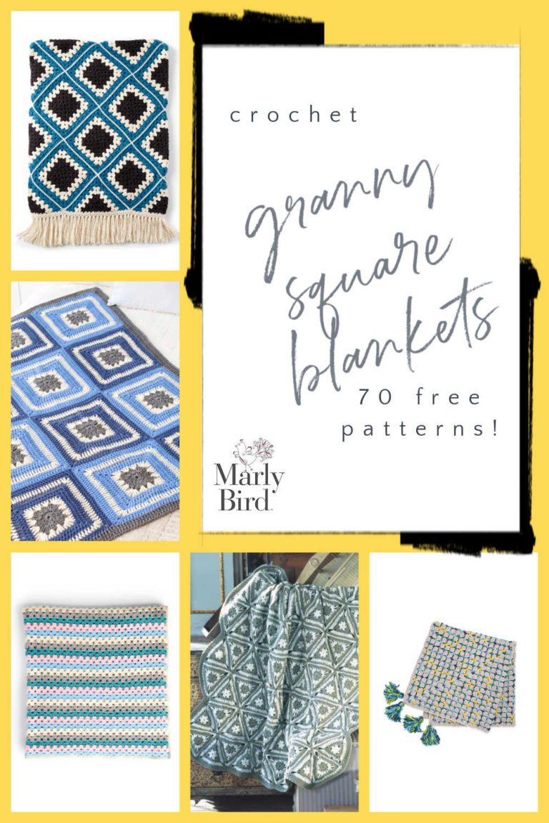 Granny Square Blankets | 70 Free Crochet Patterns | Marly Bird