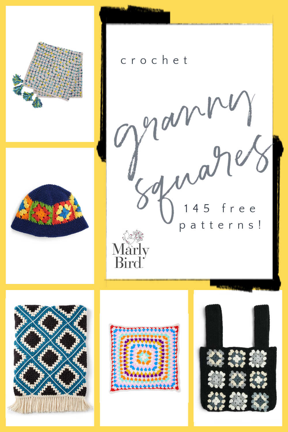 Almost 150 Free Granny Square Project Patterns | Marly Bird