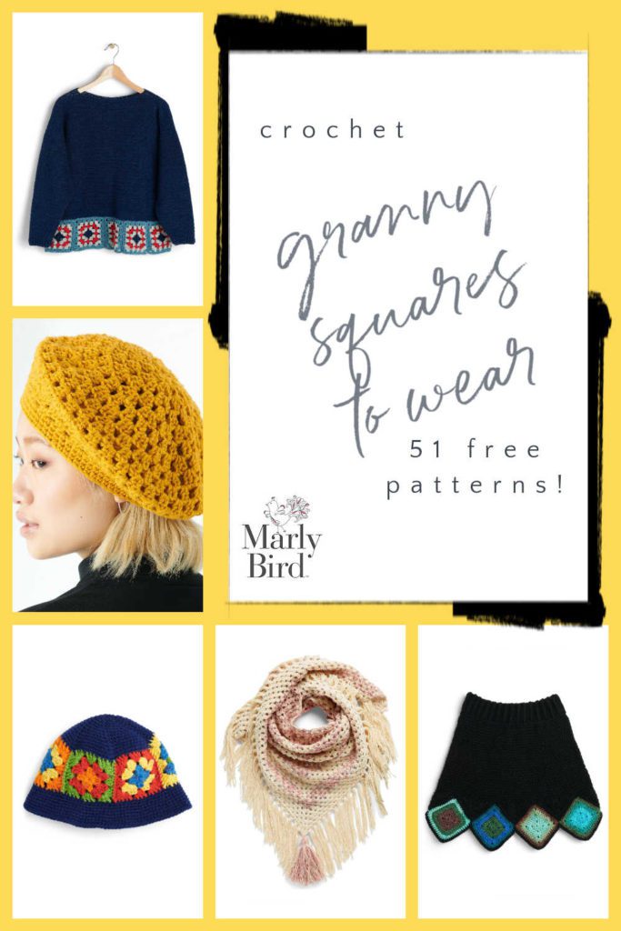 Granny Squares to Wear | 51 Free Crochet Patterns