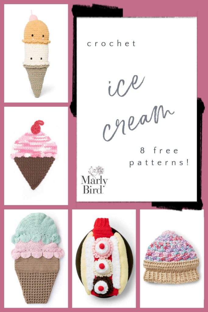 Crochet ice cream patterns - Marly Bird
