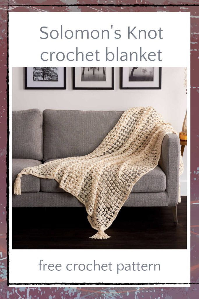 love knot blanket free crochet pattern