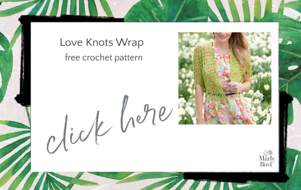 love knots wrap free crochet pattern