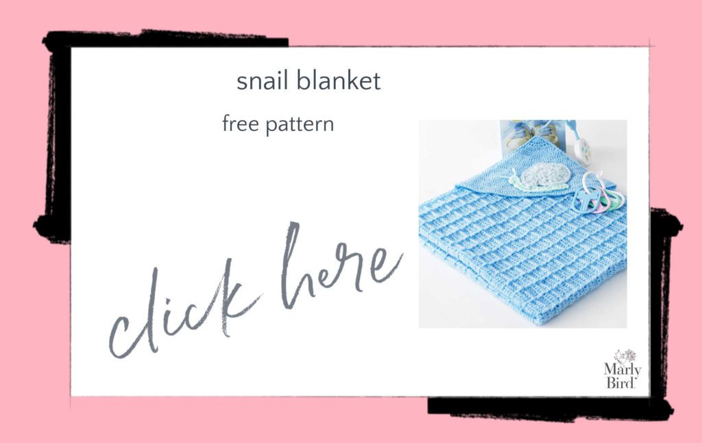 Snail Blanket Free Crochet Pattern
