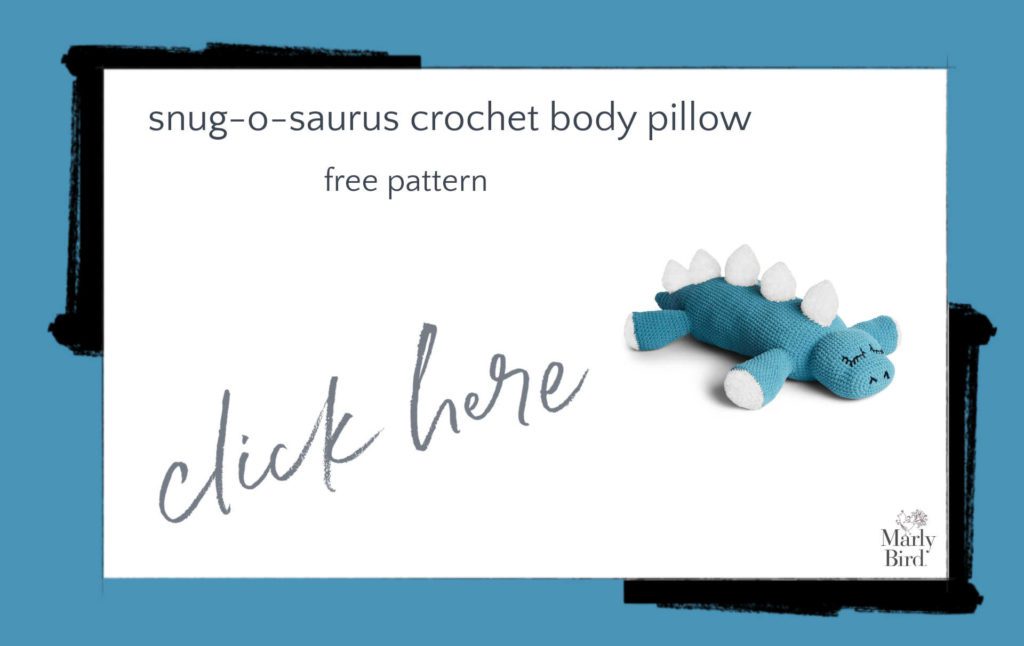 Snug-o-saurus Crochet Body Pillow Free Crochet Pattern