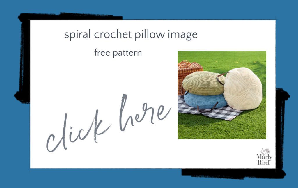 Knit and crochet poufs and pillows