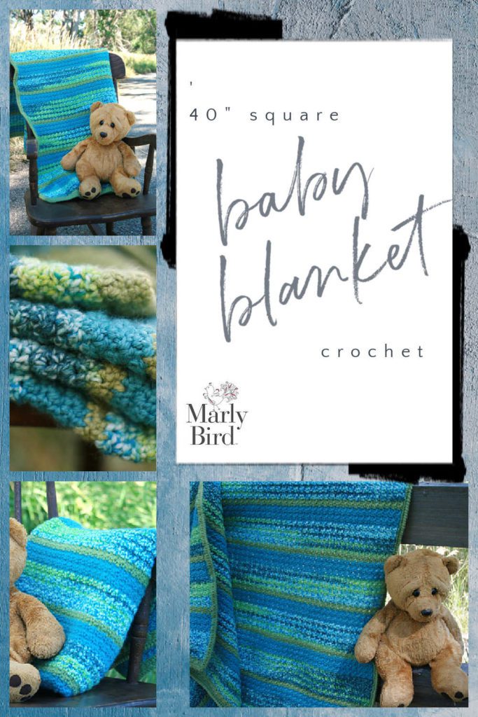 square crochet baby blanket pattern