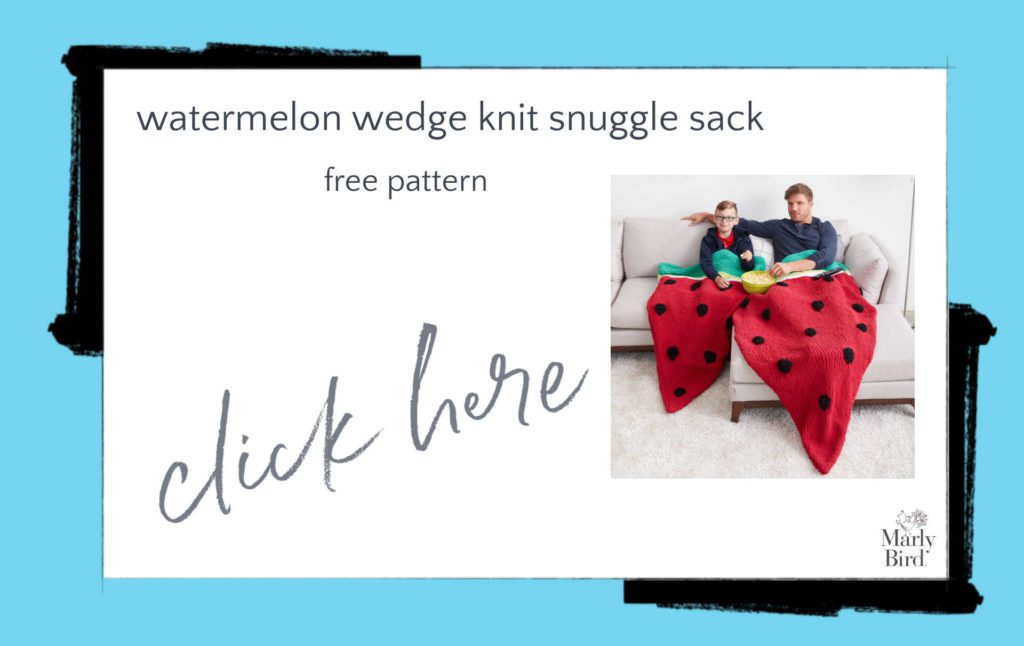 Patterns for snuggle sacks - Free watermelon wedge snuggle sack pattern