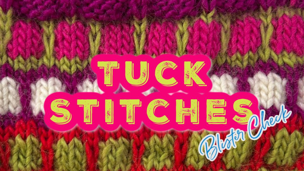 Knit tuck stitches