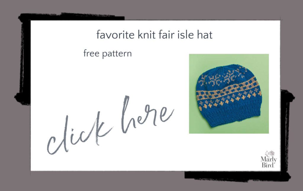 Favorite Knit Fair Isle Hat Free Knitting Pattern