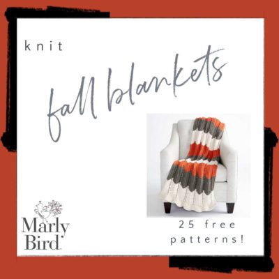 25 Free Fall Knit Blankets Patterns
