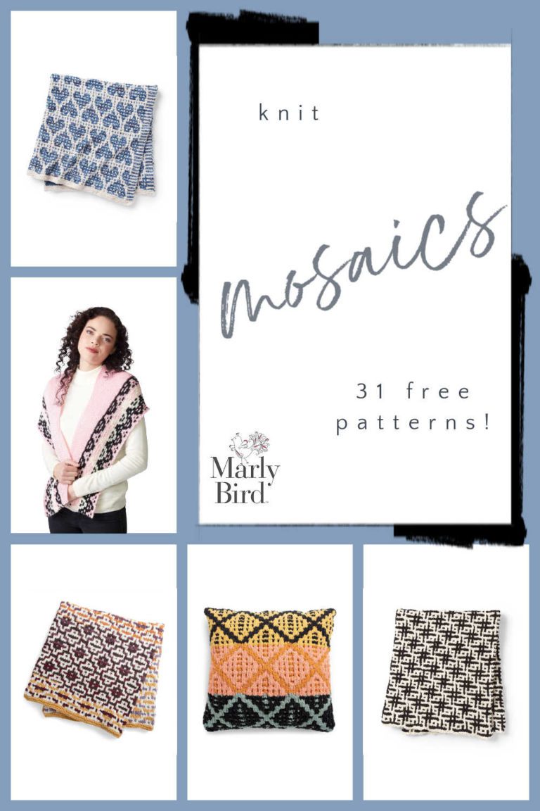 31 Free Mosaic Knitting Patterns Marly Bird