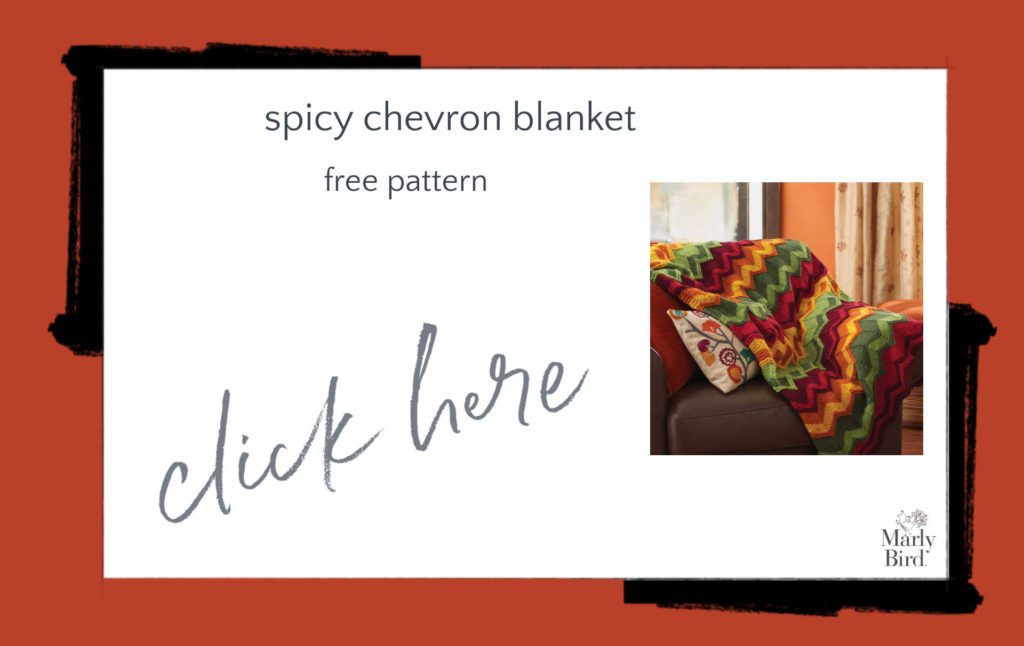 Spicy Chevron Blanket Free Knitting Pattern