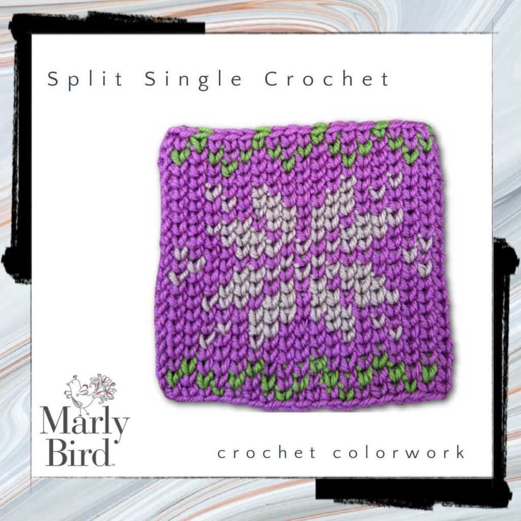 split single crochet color work
