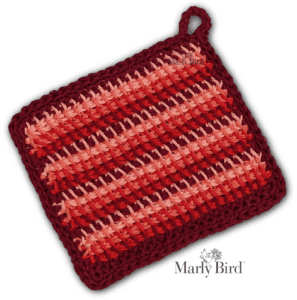 Tunisian Crochet Potholder - Marly Bird