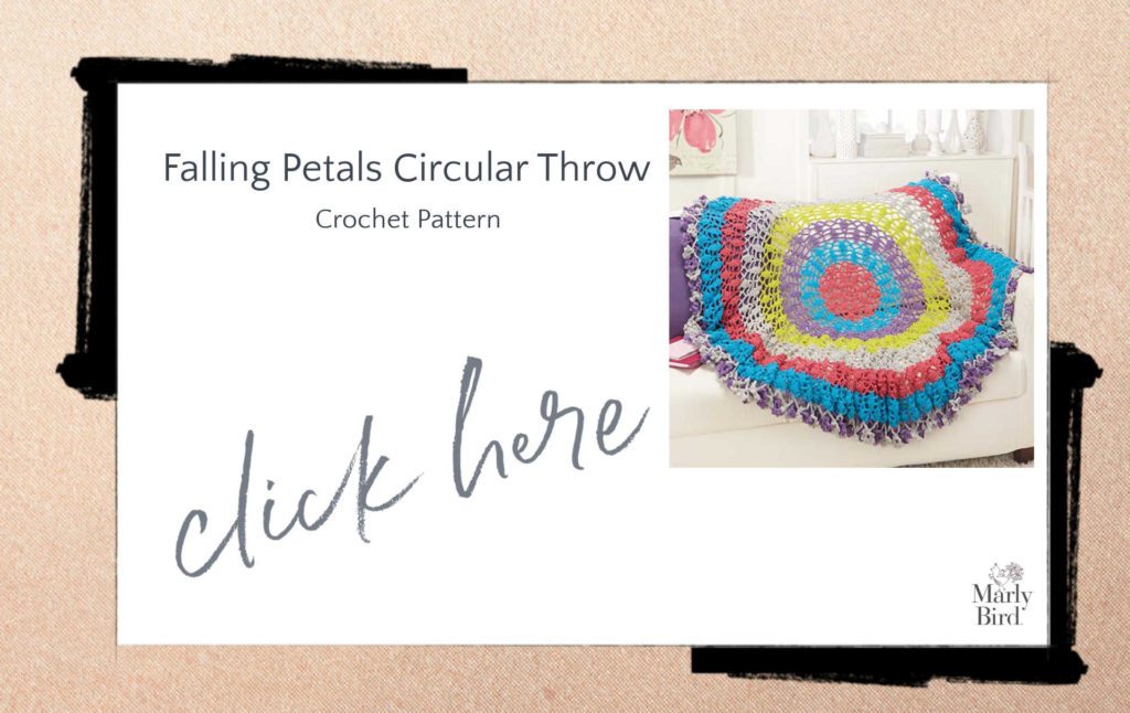 circular crochet blanket pattern - Falling Petals - Marly Bird