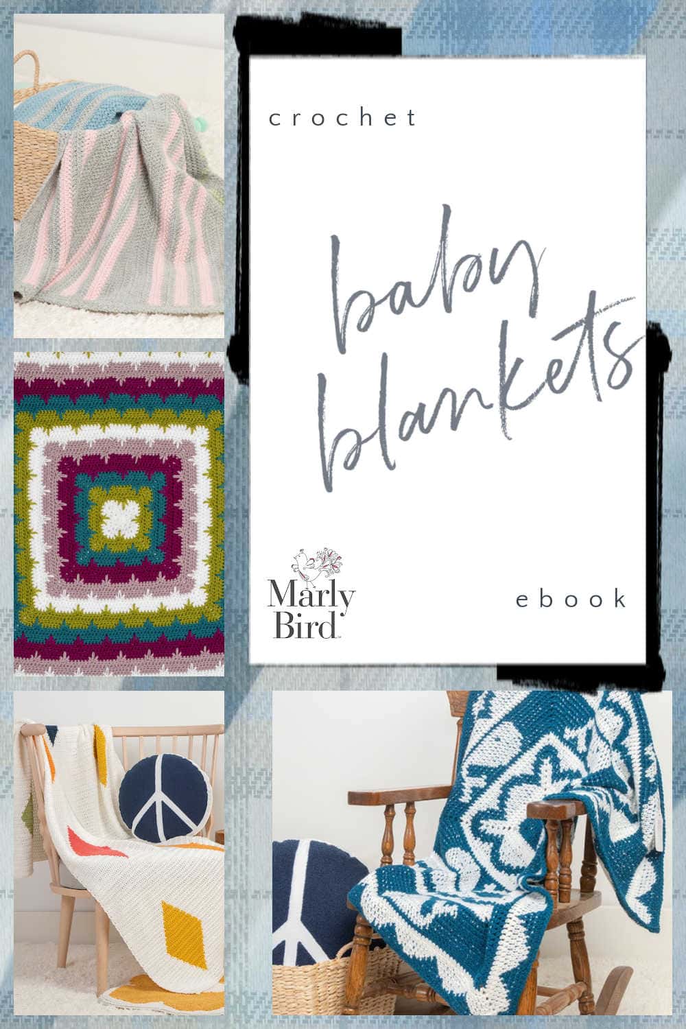 Little One Crochet Baby Blanket eBook Marly Bird