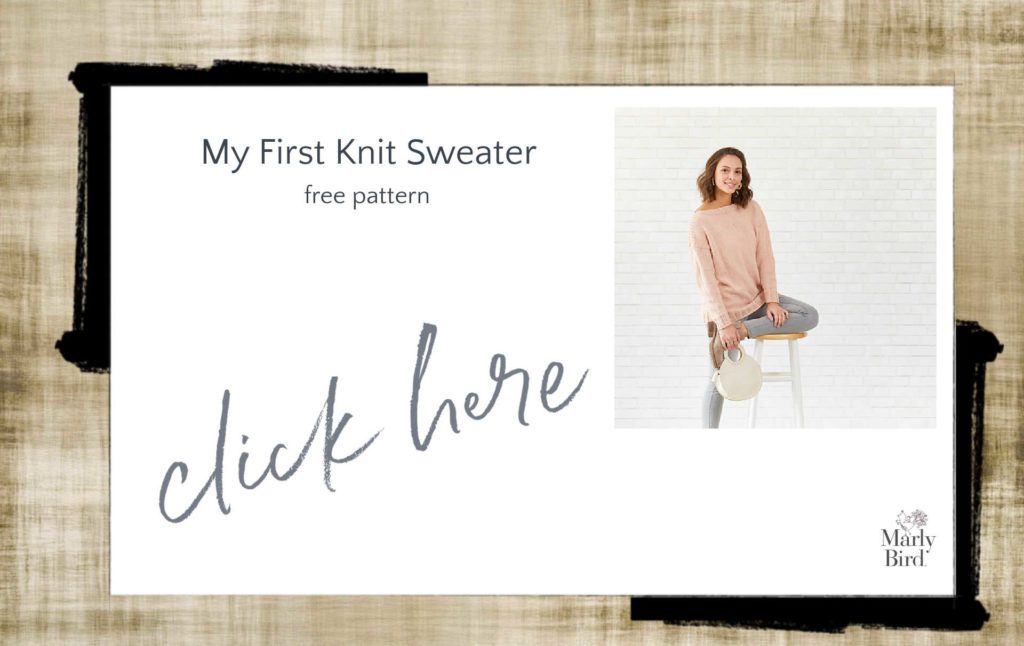 my first knit sweater free pattern