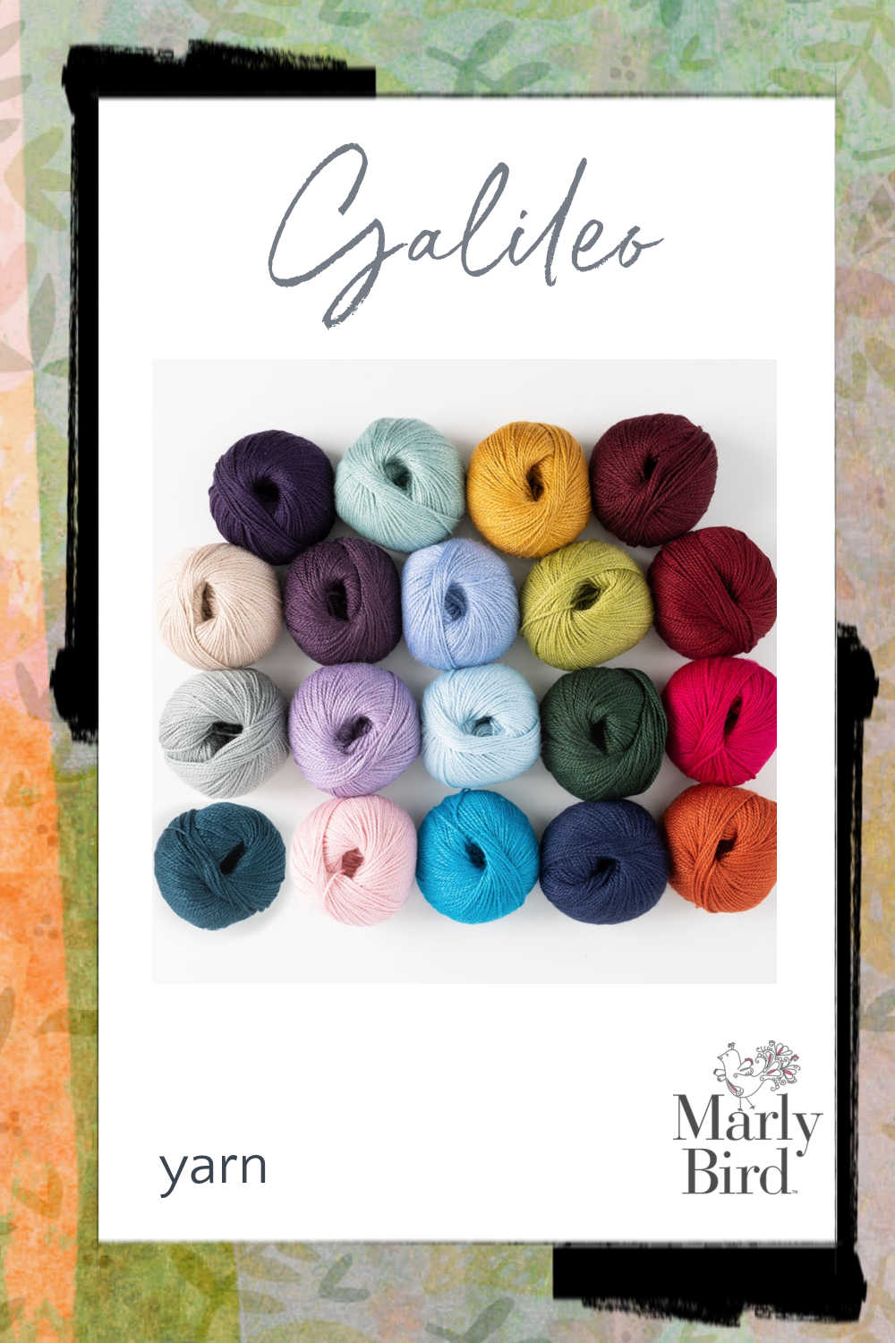 galileo yarn sport weight from knitpicks and wecrochet - Marly Bird