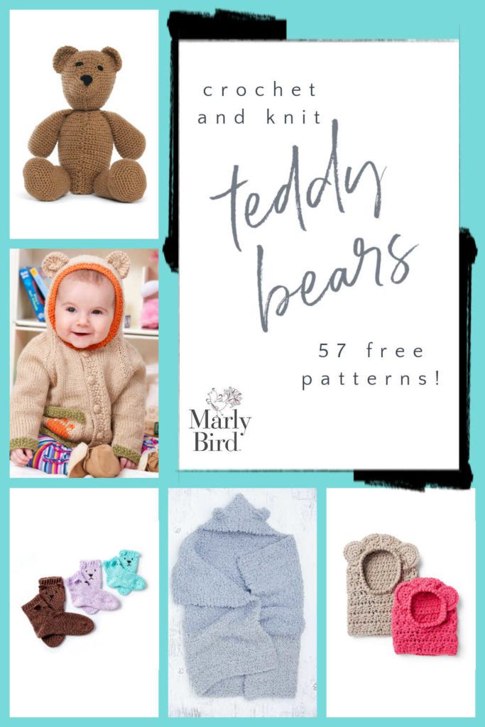 57 Free Teddy Bear Crochet and Knit Projects