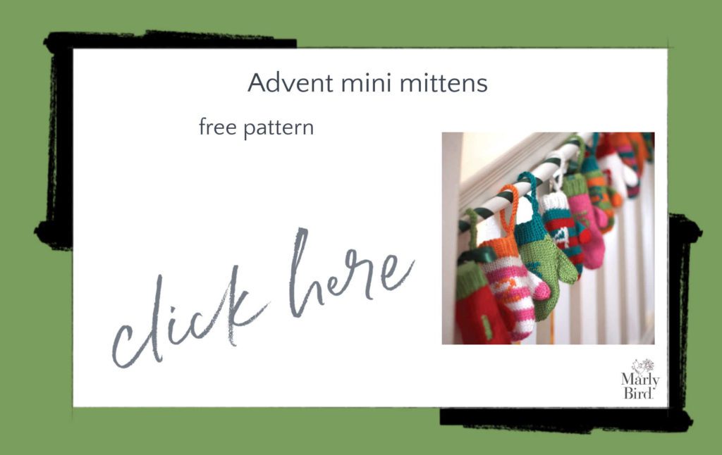 Advent Mini Mittens Free Knitting Pattern