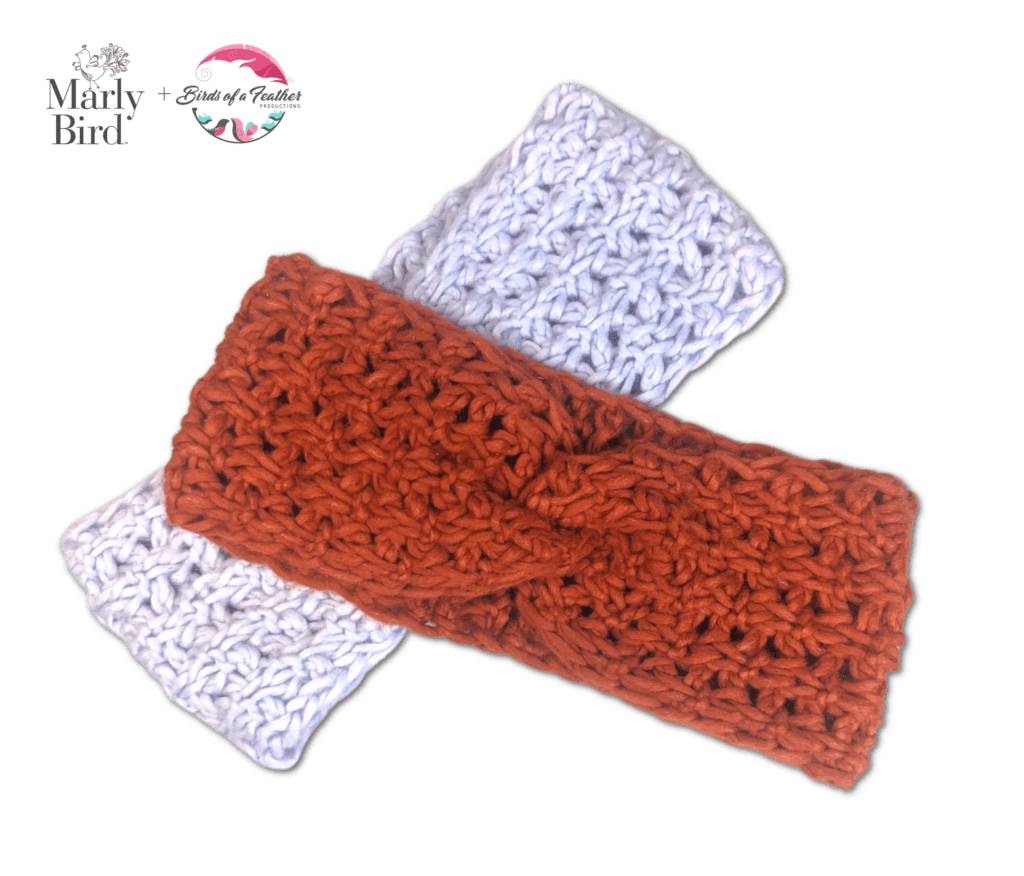 Simple Tunisian Crochet Cable Ear Warmer • OneLittleHook