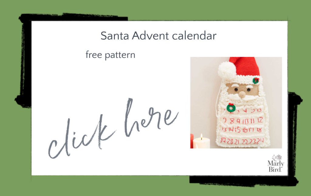 Santa Advent Calendar Free Crochet Pattern - knit and crochet advent calendars