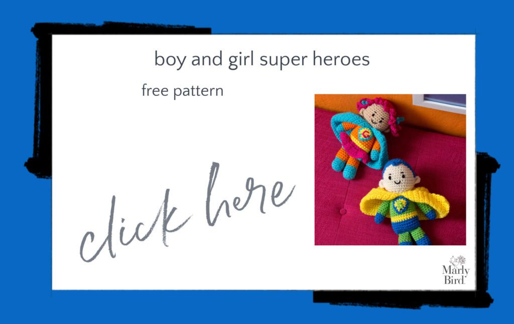 Boy and Girl Super Heroes Free Crochet Pattern