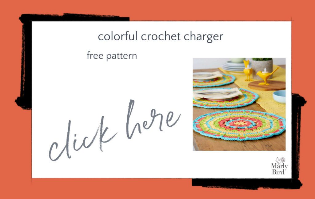 Colorful Crochet Charger Free Crochet Pattern