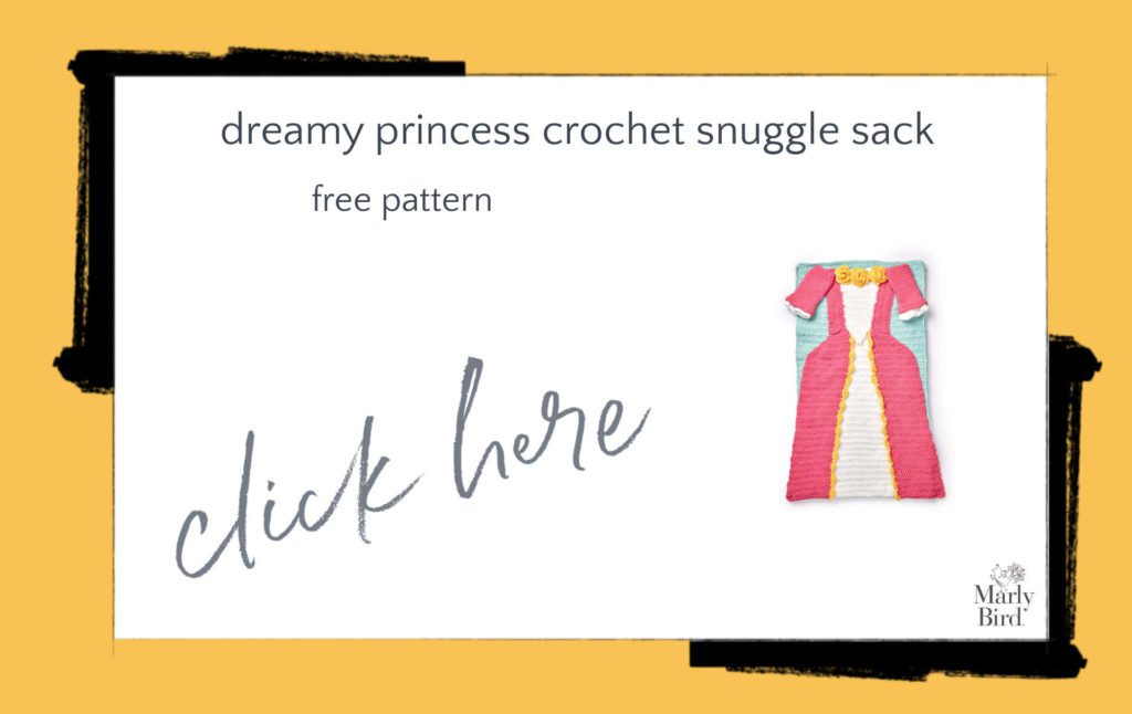 Dreamy Princess Crochet Snuggle Sack Free Crochet Pattern