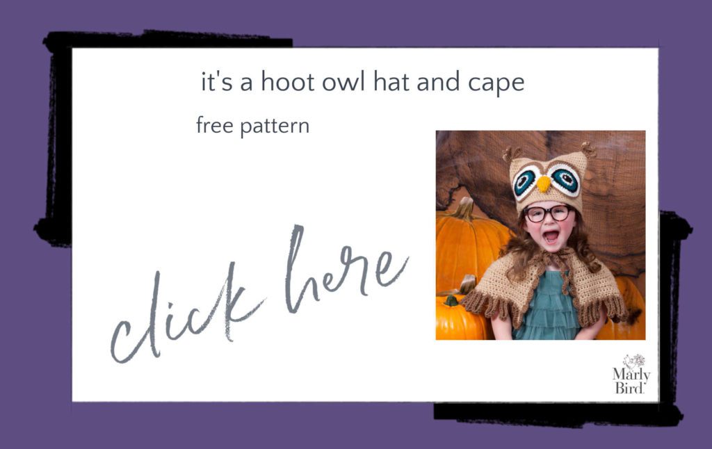 It's a Hoot Owl Hat and Cape Free Crochet Pattern