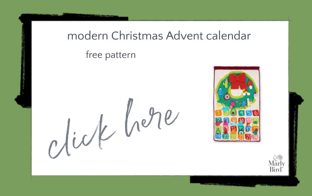 Modern Christmas Crochet Advent Calendar Free Crochet Pattern 