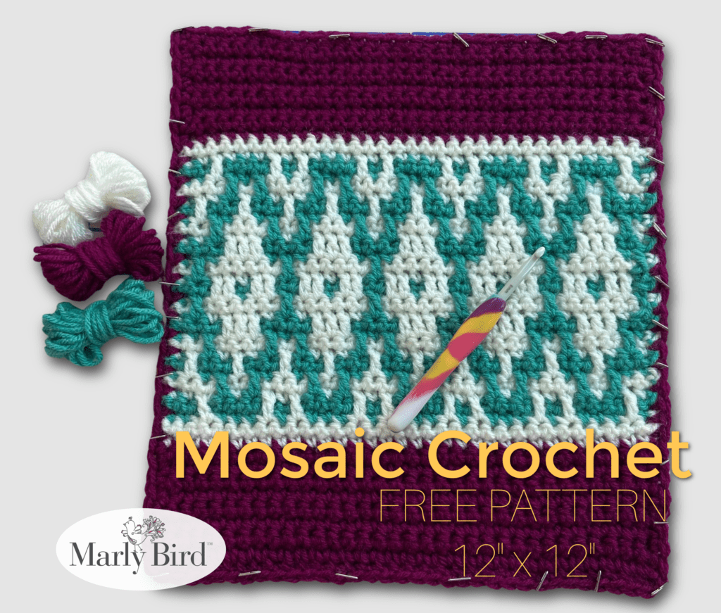 Crochet mosaic block 2022 - Marly Bird