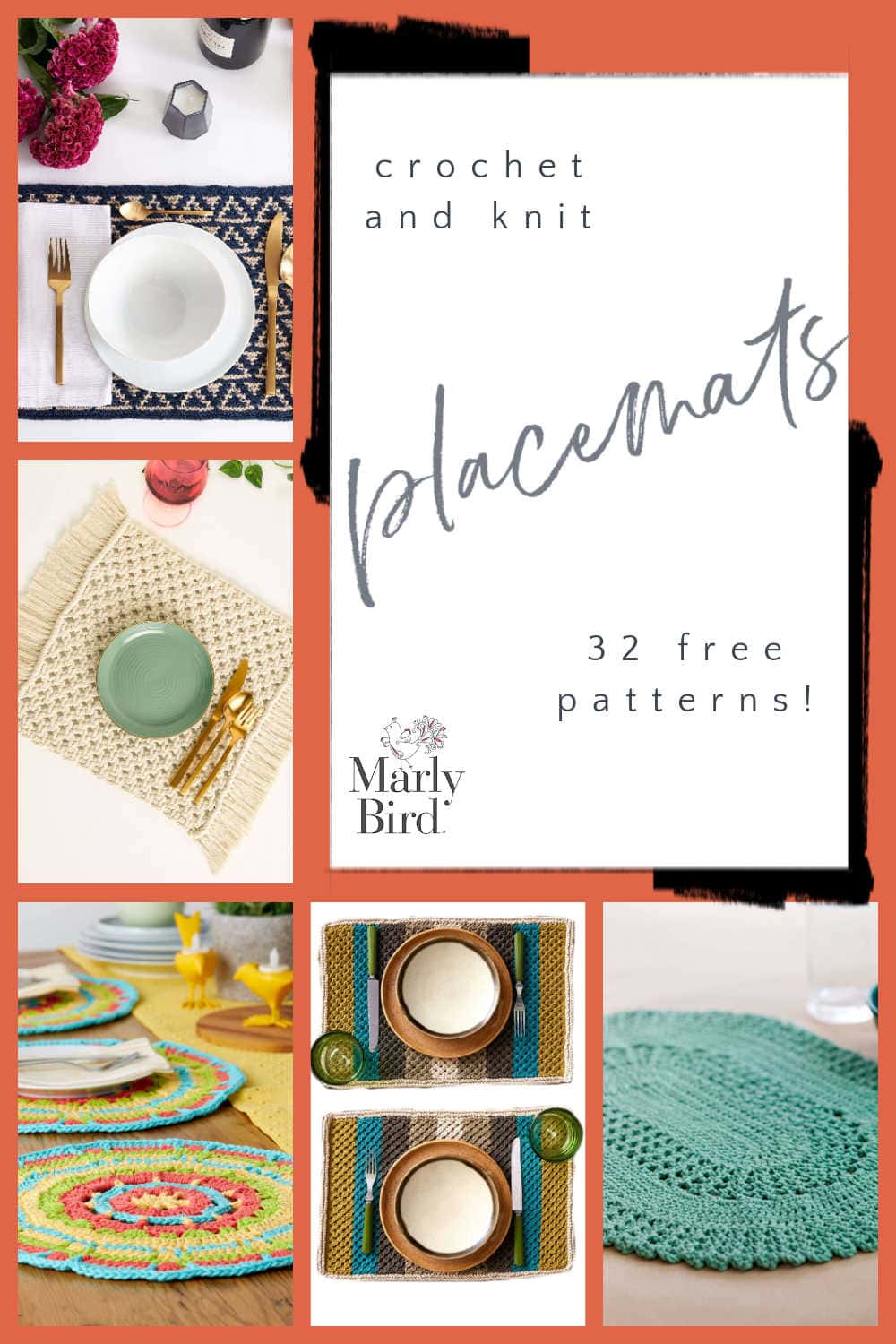 32 Free Knit and Crochet Placemat Patterns Marly Bird