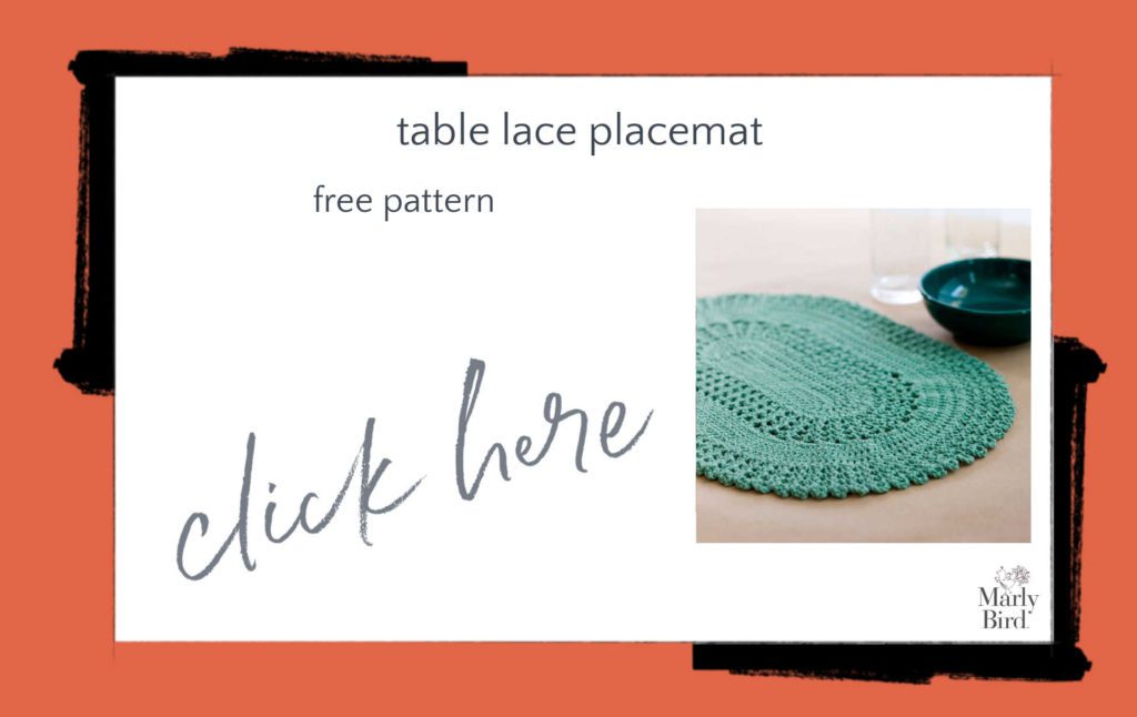 Table Lace Placemat Free Crochet Pattern