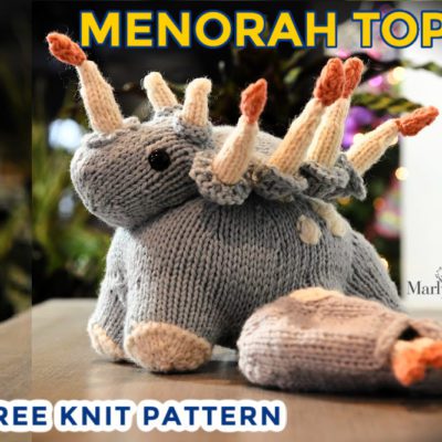 Knit Menorah Tops || Free Knitting Pattern