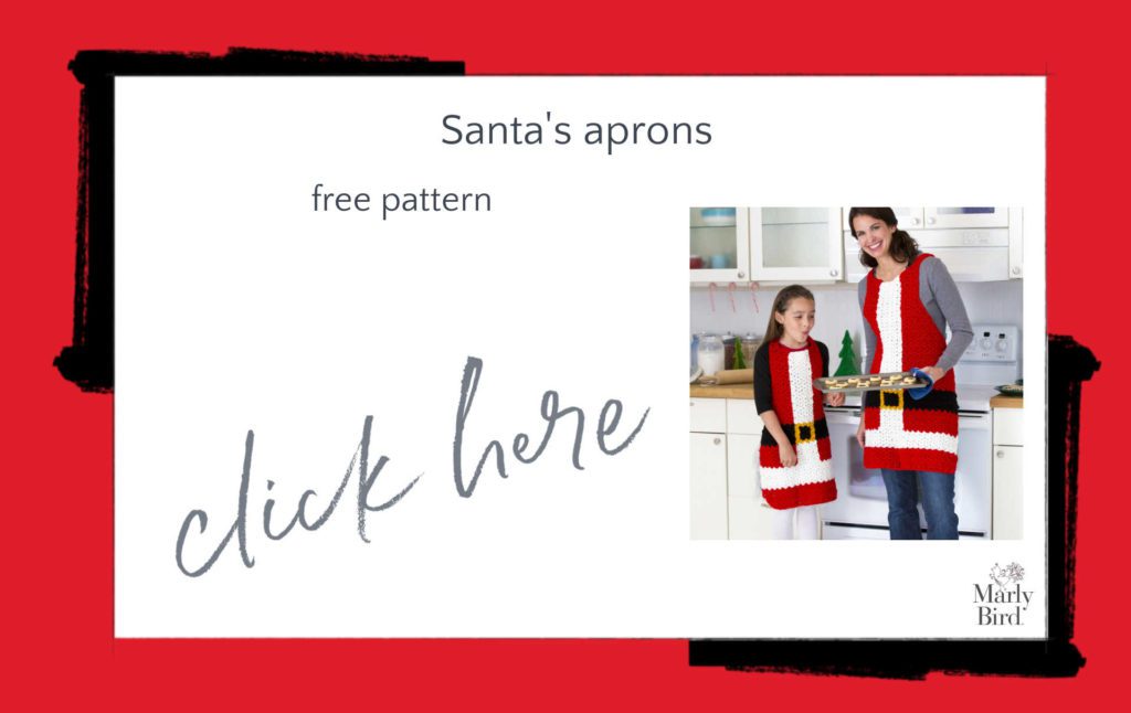 Santa's Aprons Free Crochet Pattern