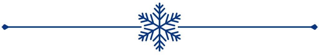 Snowflake divider in blue