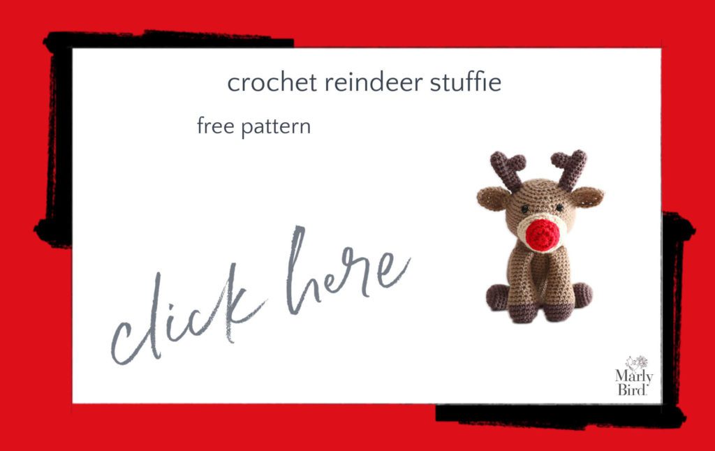 The cutest crochet reindeer stuffie pattern ever! Marly Bird