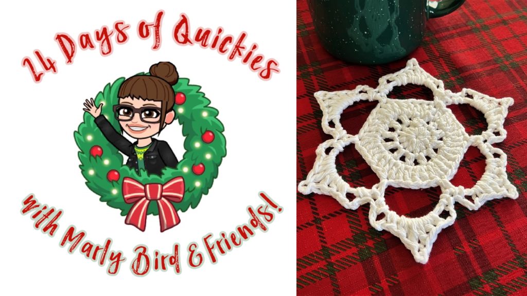 Crochet snowflake pattern - crochet and knit gifts - Marly Bird