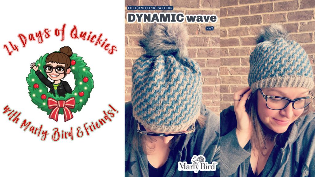Dynamic Wave knit hat pattern - crochet and knit gifts - Marly Bird