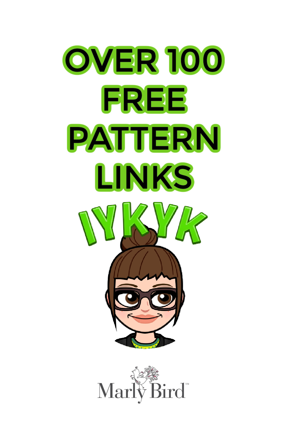 if you know you know over 100 free pattern links for knitting and crochet patterns online - Marly Bird