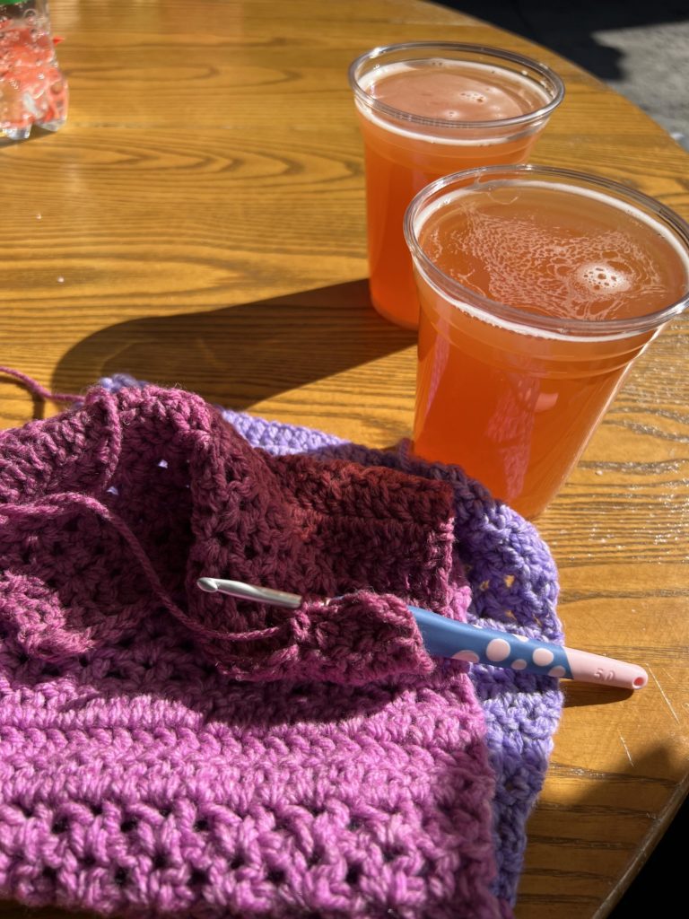 Crochet and beer...