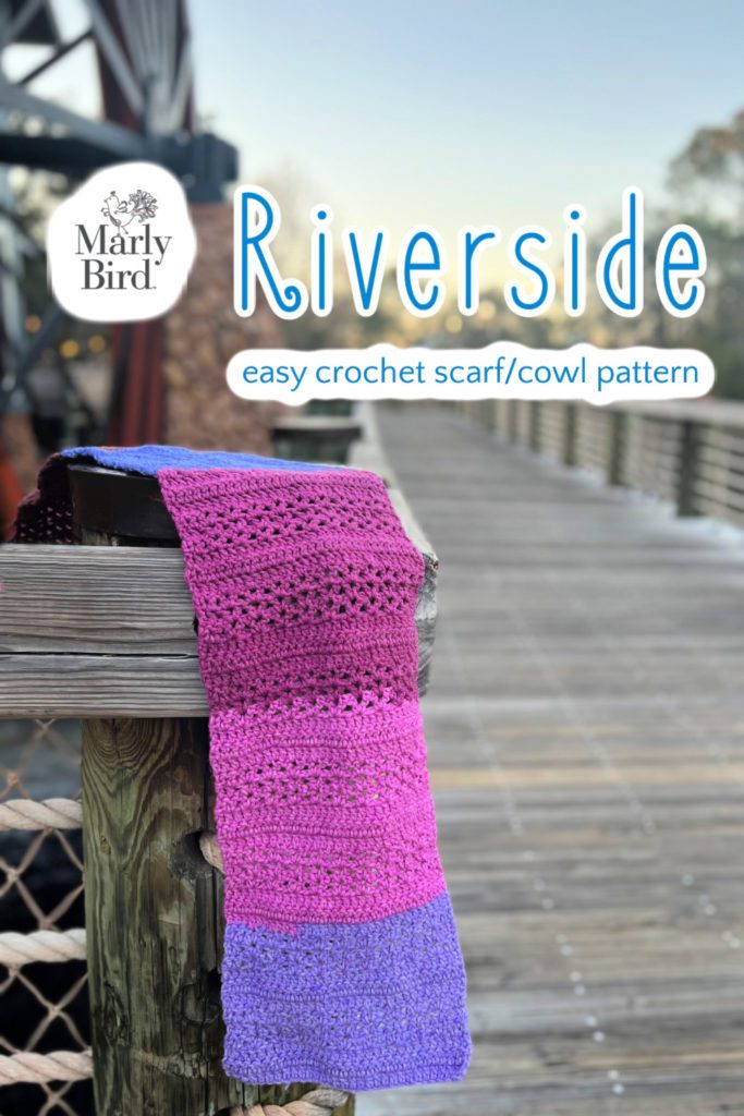 Easy Crochet Scarf Pattern - Riverside