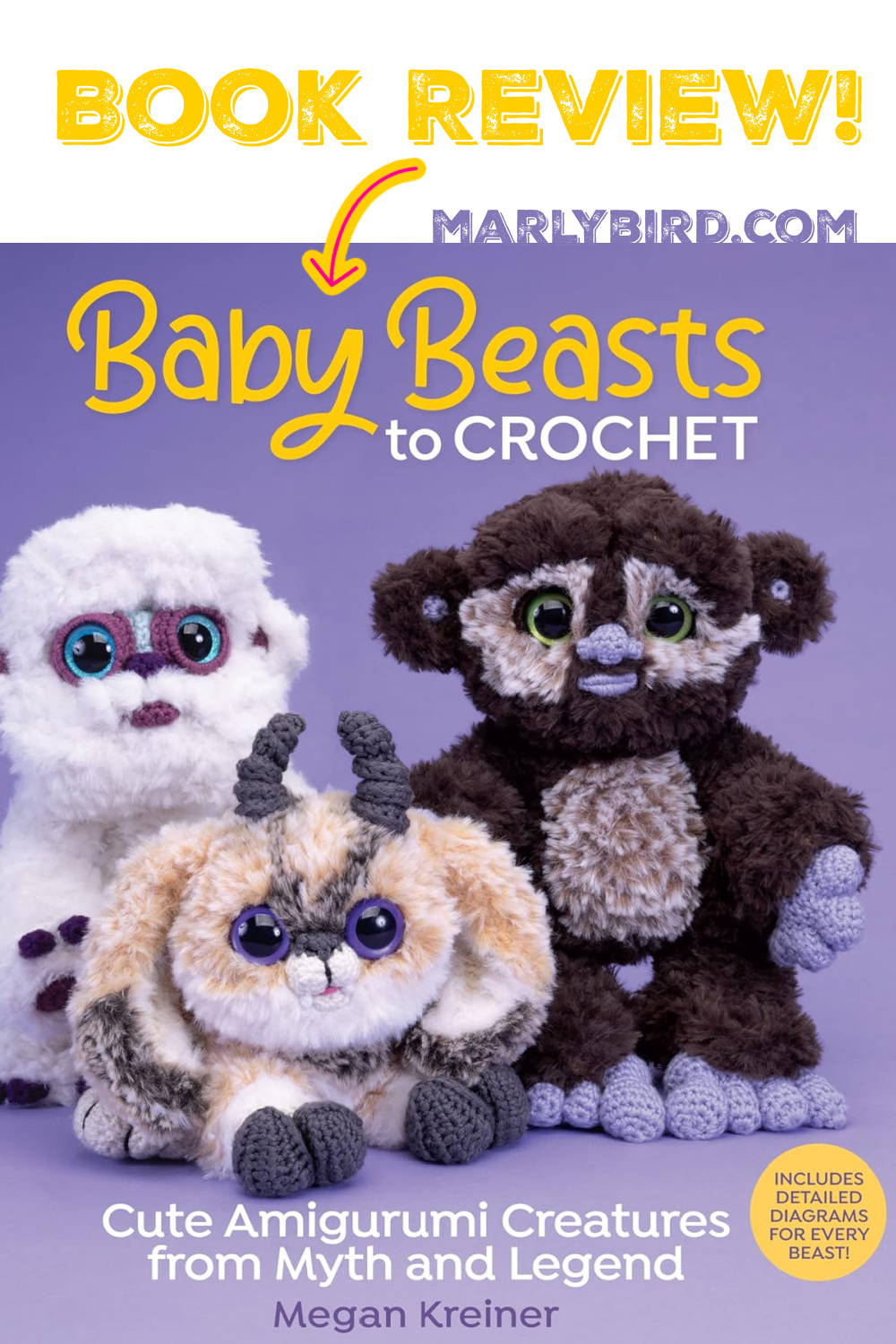 Book Review Baby Beasts to Crochet by Megan Kreiner - Marly Bird
