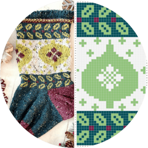 Merry Stitchmas Stocking Make-Along - Knit stocking sample - Marly Bird