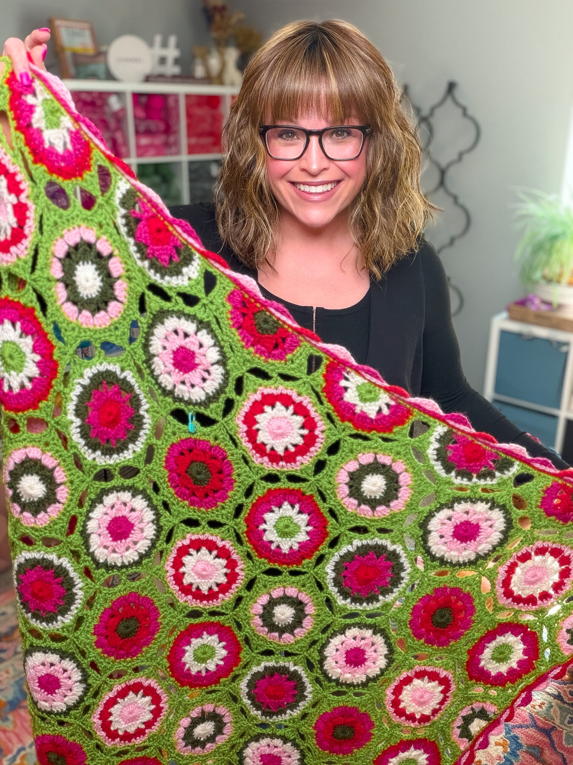 Candy Pop Crochet Blanket